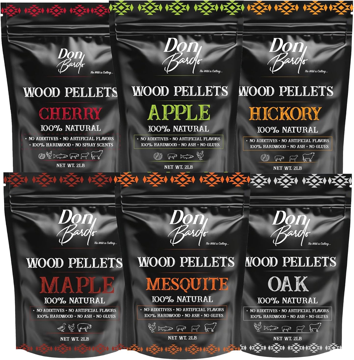 Don Bardo 100% All Natural Wood Pellets for BBQ and Grilling