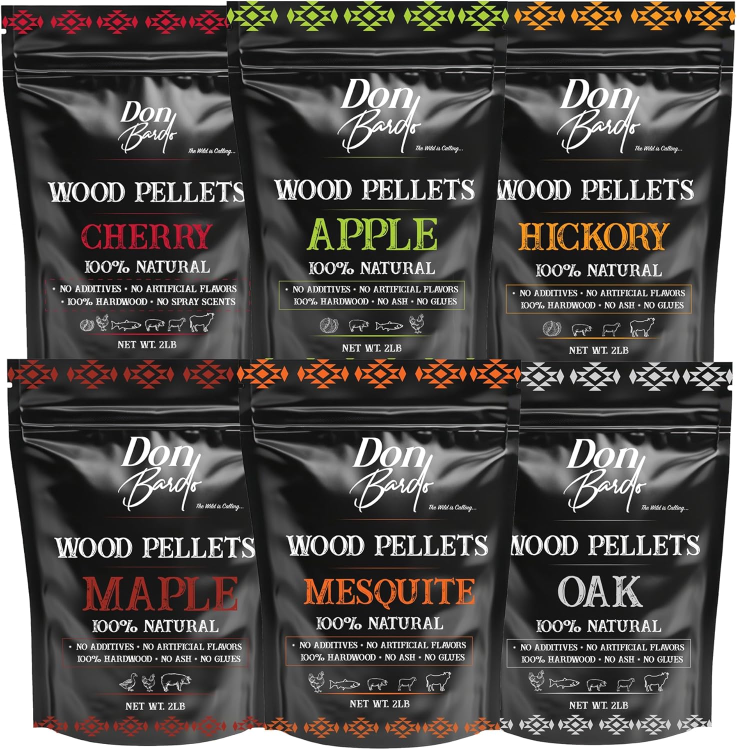 Don Bardo 100% All Natural Wood Pellets for BBQ and Grilling