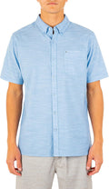 Hurley Men's One and Only Textured Short Sleeve Button Up Shirt