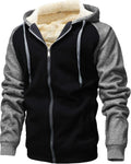 Men's Winter Fleece Hoodies Thick Full Zip Sweatshirt - Heavy Warmth