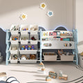 Large Toy Organizer and Storage Bins with 2-Tier Book Organizer - Tidy