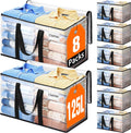 Extra Large Heavy Duty Moving Bags 125L 8 Pack - Durable Storage Tote