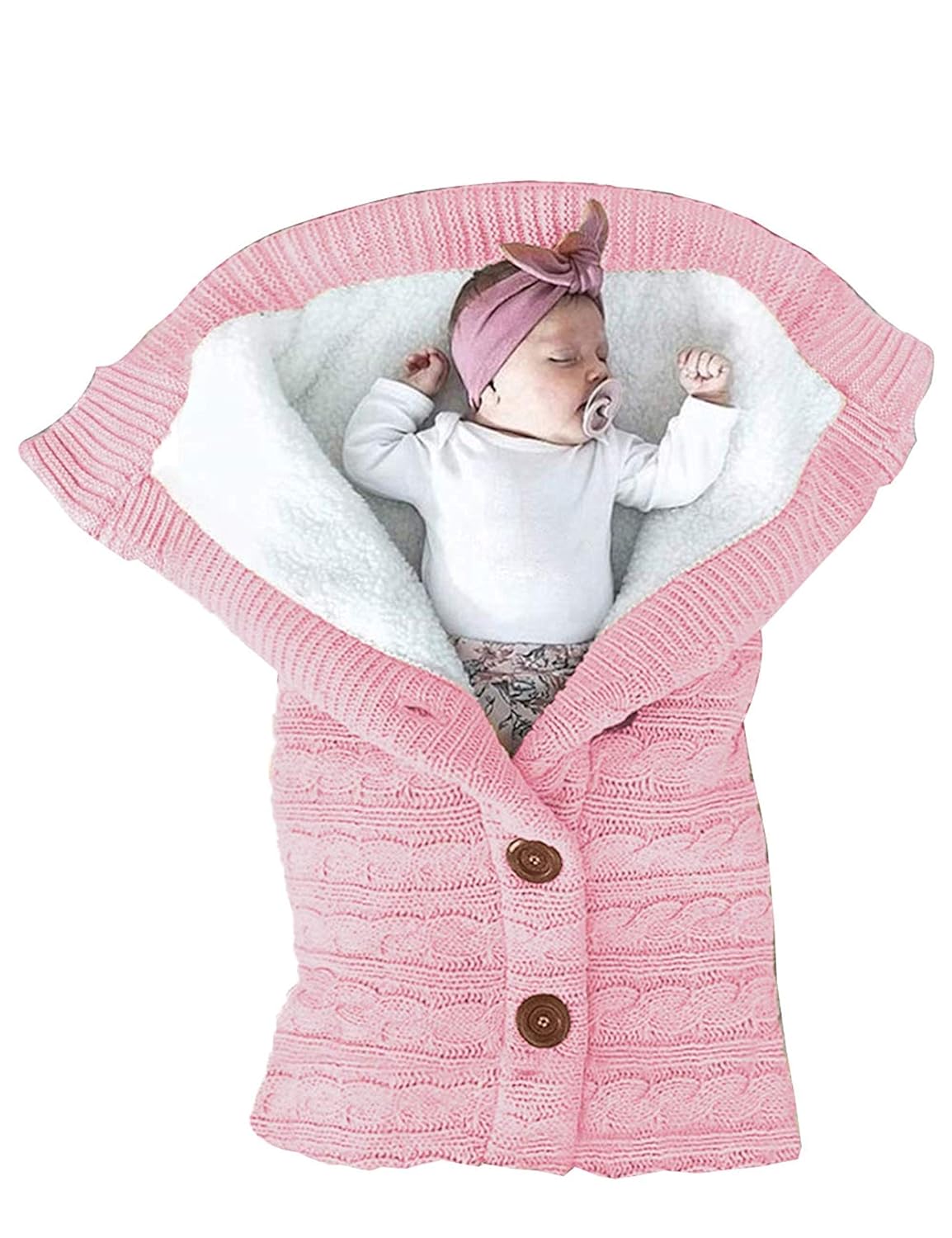 Cozy Fleece Swaddle Blanket for Newborns
