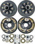 7,000 lbs Trailer Axle Electric Brake Kit for 8-6.5 in Bolt Circle