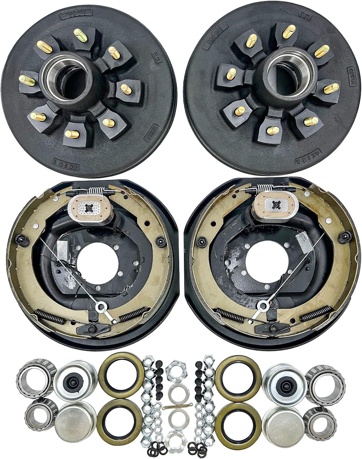 7000 lbs Trailer Axle Electric Brake Kit with Self-Adjusting Plates