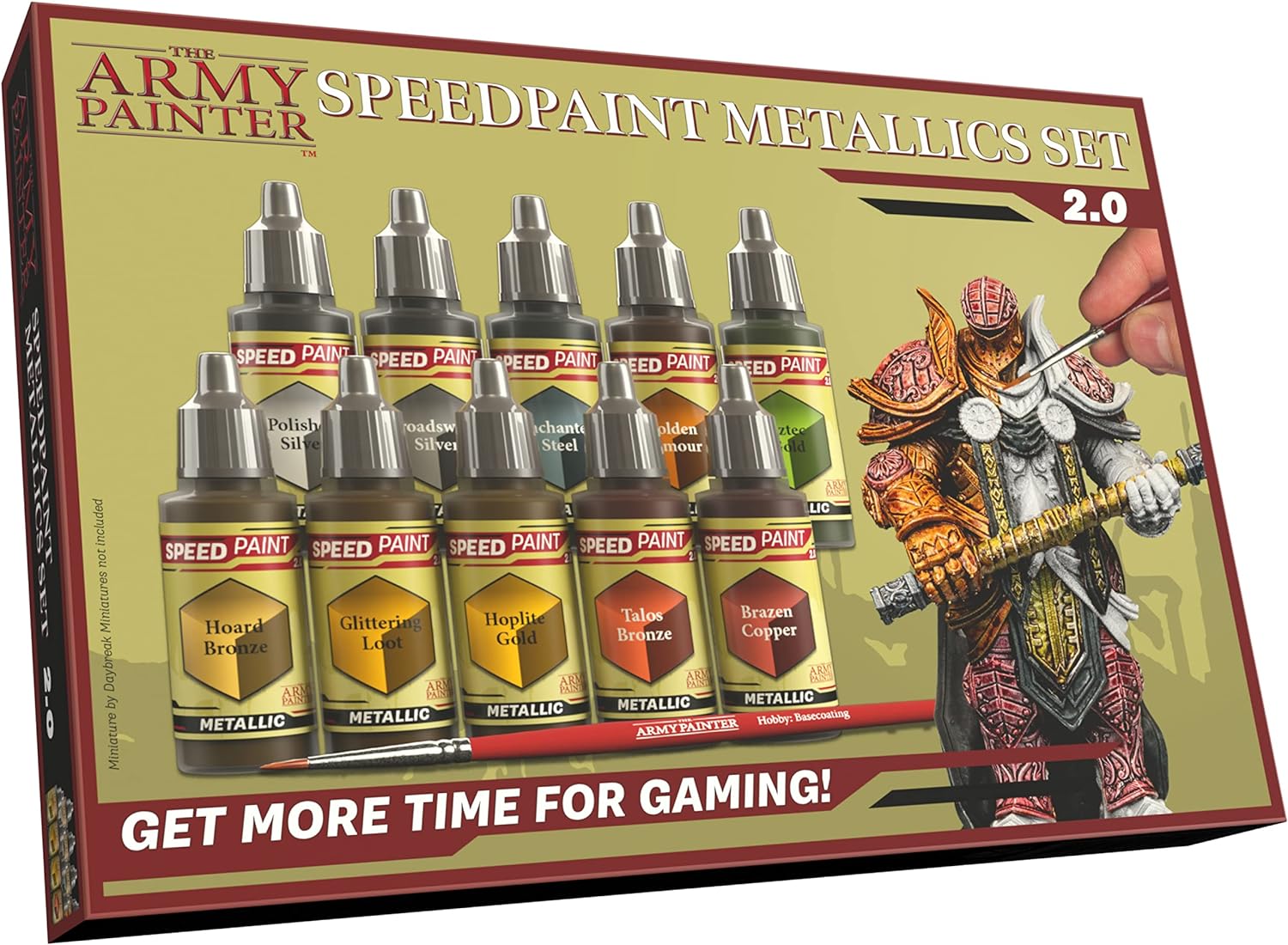 Speedpaint 2.0 Metallics Paint Set for Miniature Painting