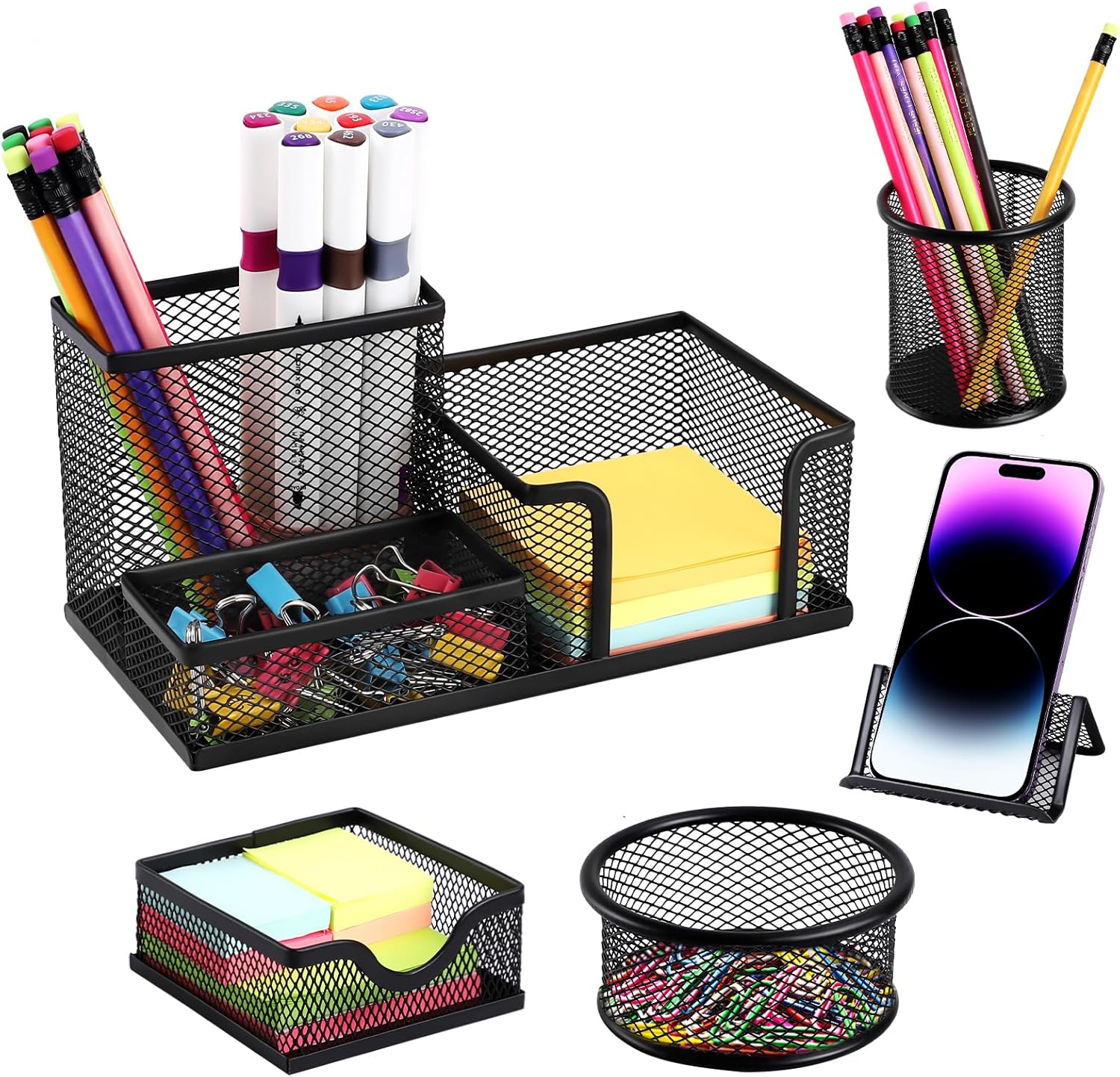 Organize in Style with Byjoph Mesh Pen Holder Set