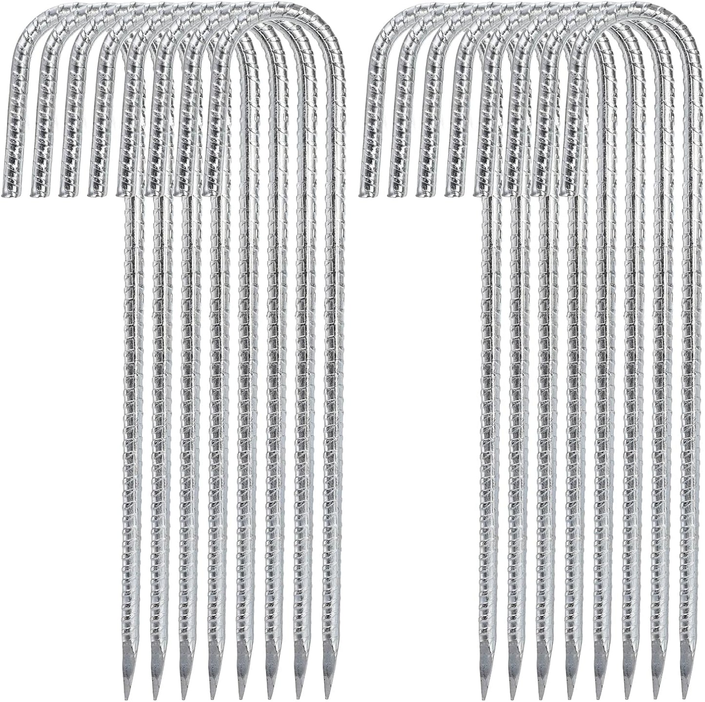 16 Pack Heavy Duty Rebar Stakes for Secure Anchoring