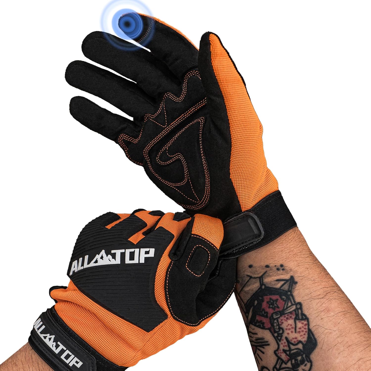 ALL-TOP 4x4 Work Gloves - Impact Protect, Touchscreen