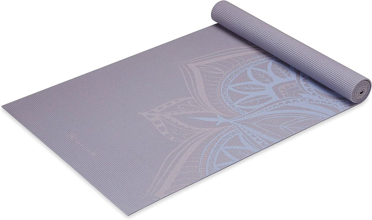 Gaiam Premium Non Slip Yoga Mat - 5mm Thick for Ultimate Stability