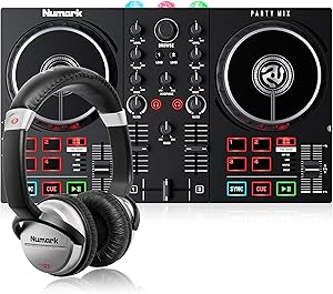Numark Party Mix II DJ Controller Set with Built-In Lights