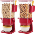 Cereal Dispenser Countertop 2 Pack with Bowls and Spoons - Space