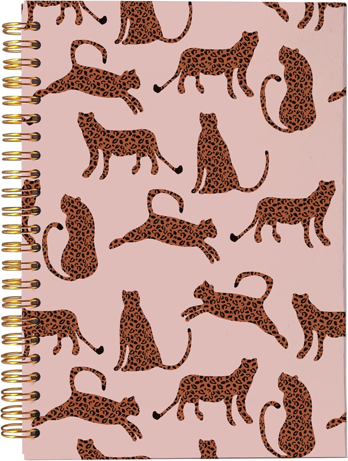 Leopard Print Spiral Journal - Stylish Preppy Gift