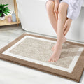 Bathroom Rug 36x24 Tan Microfiber Bath Mat - Extra Soft, Quick Dry