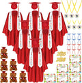Preschool Kindergarten Graduation Cap and Gown Set 60 Pcs - Group Pack