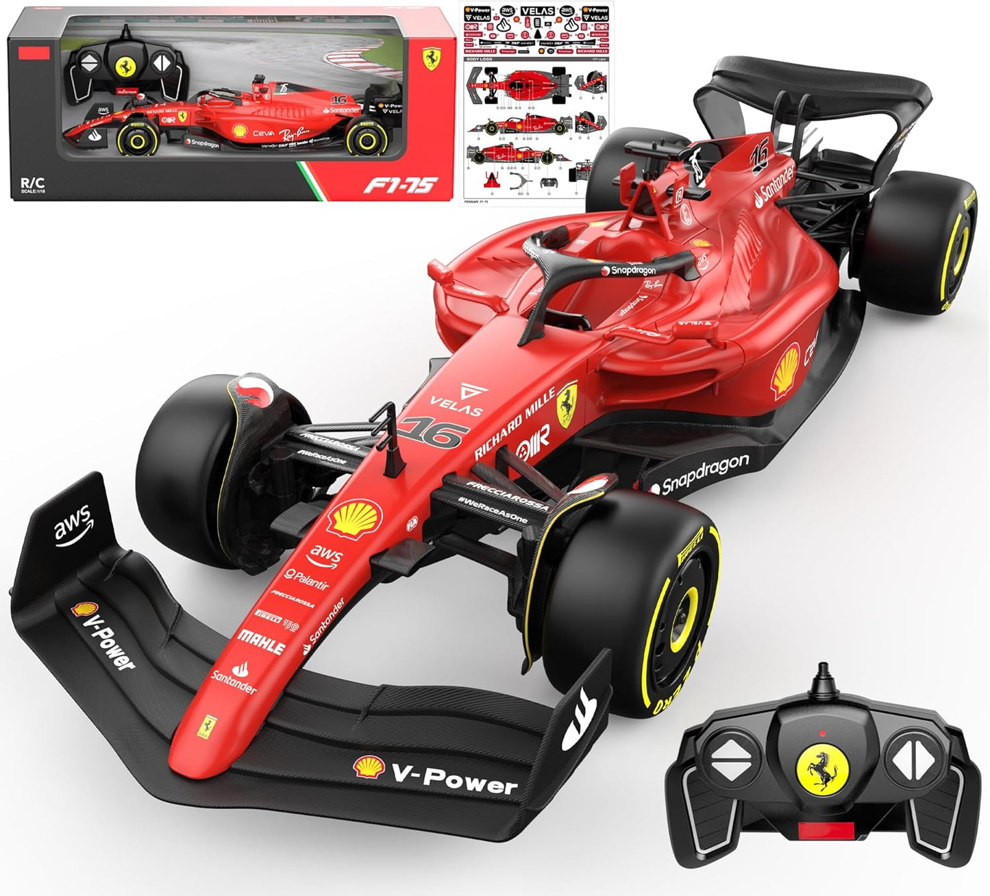 Authentic Licensed 1:18 Ferrari F1 75 Remote Control Car Review