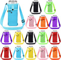Water Bottle Sling Holder with Adjustable Strap - 16-Pack Colorful