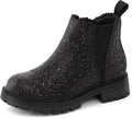 K KomForme Girls Ankle Boots Chelsea Booties Lug Sole - Classic