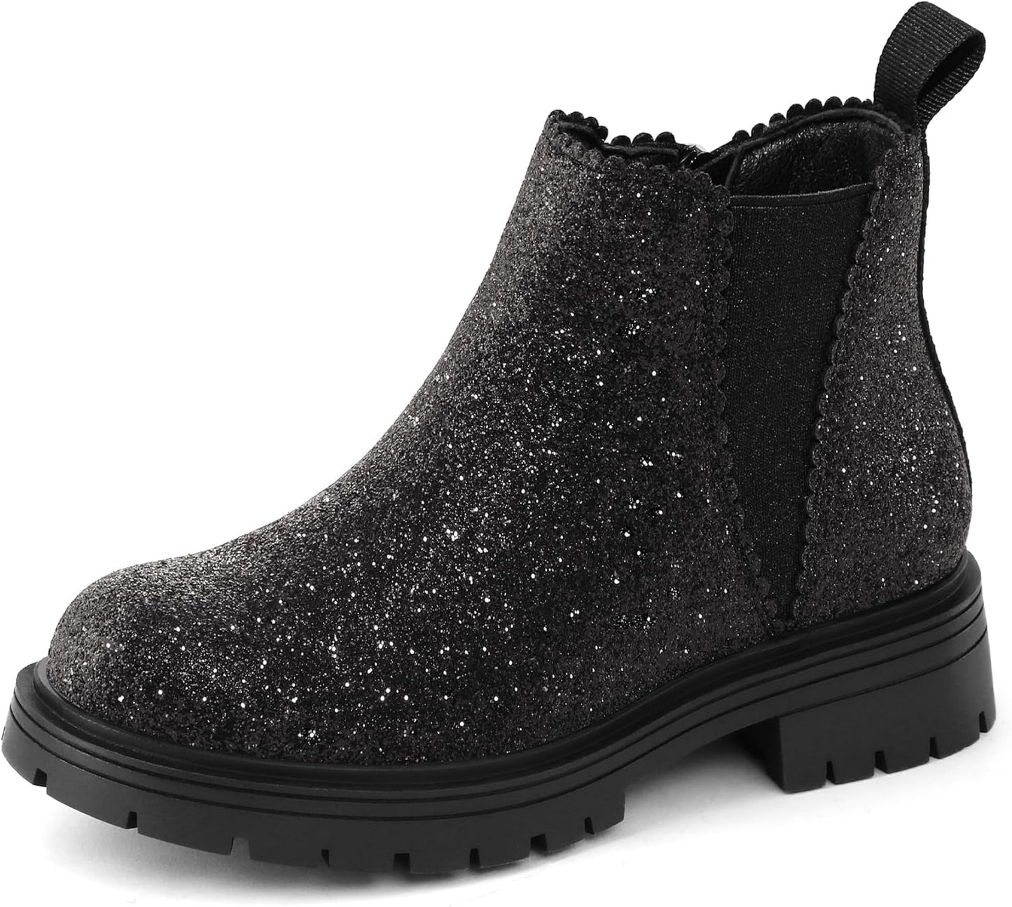 K KomForme Girls Ankle Boots with Side Zipper for Kids