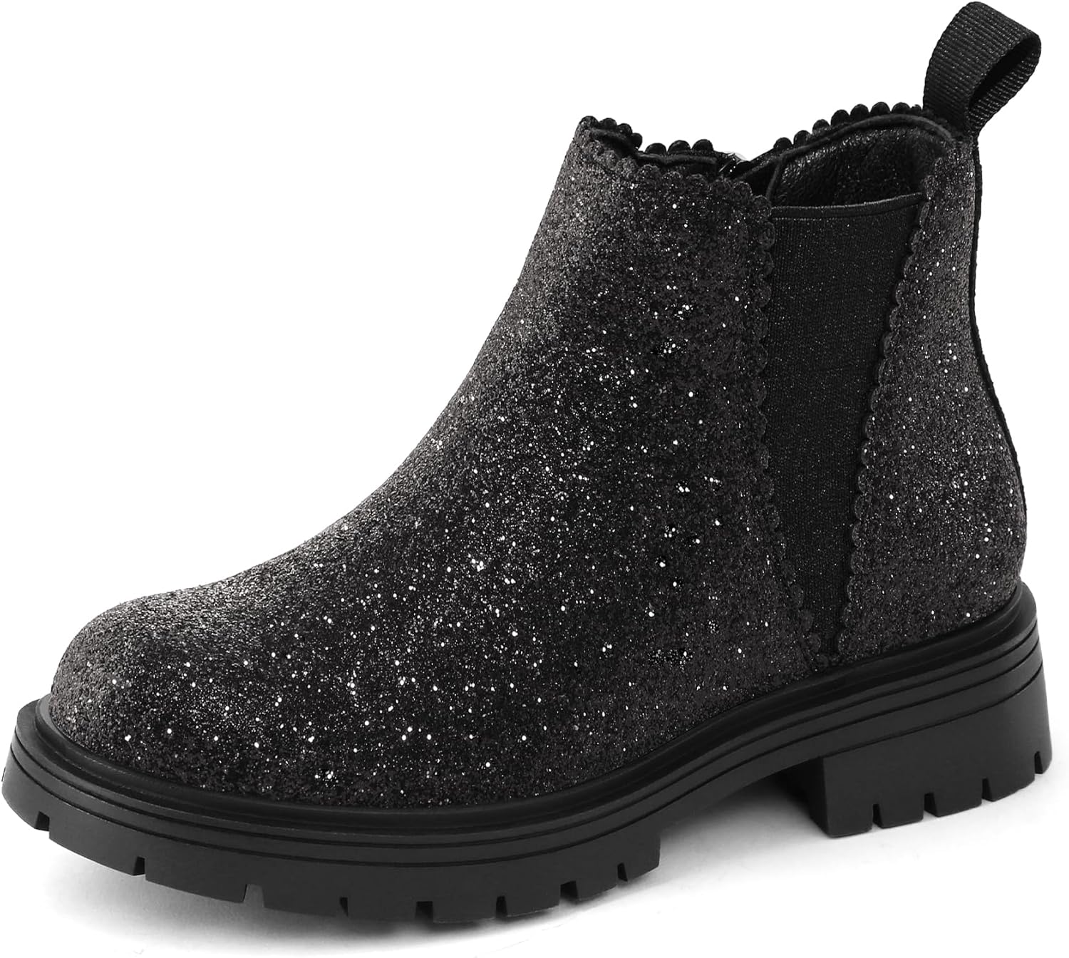 K KomForme Girls Ankle Boots with Side Zipper for Kids