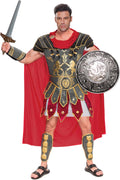Brave Mens Roman Gladiator Costume Set - Realistic Deluxe Toga