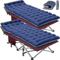 Folding Camping Cot for Adults with Pad - Sturdy Portable Camp Bed