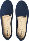 Women's Wide Width Slip On Flats - Dressy Comfortable Knit Ballet