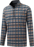 Quarter Zip Golf Pullover for Men - Dry Fit Long Sleeve Performance