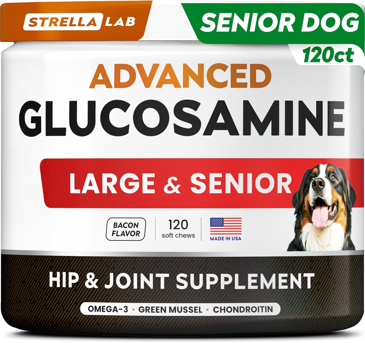 Advanced Glucosamine Hip & Joint Supplement for Senior Dogs