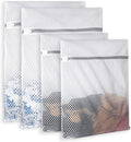 Durable Honeycomb Mesh Laundry Bags - Set of 4