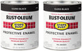 Stops Rust Brush On Paint Quart Gloss Black - Durable Exterior Coat