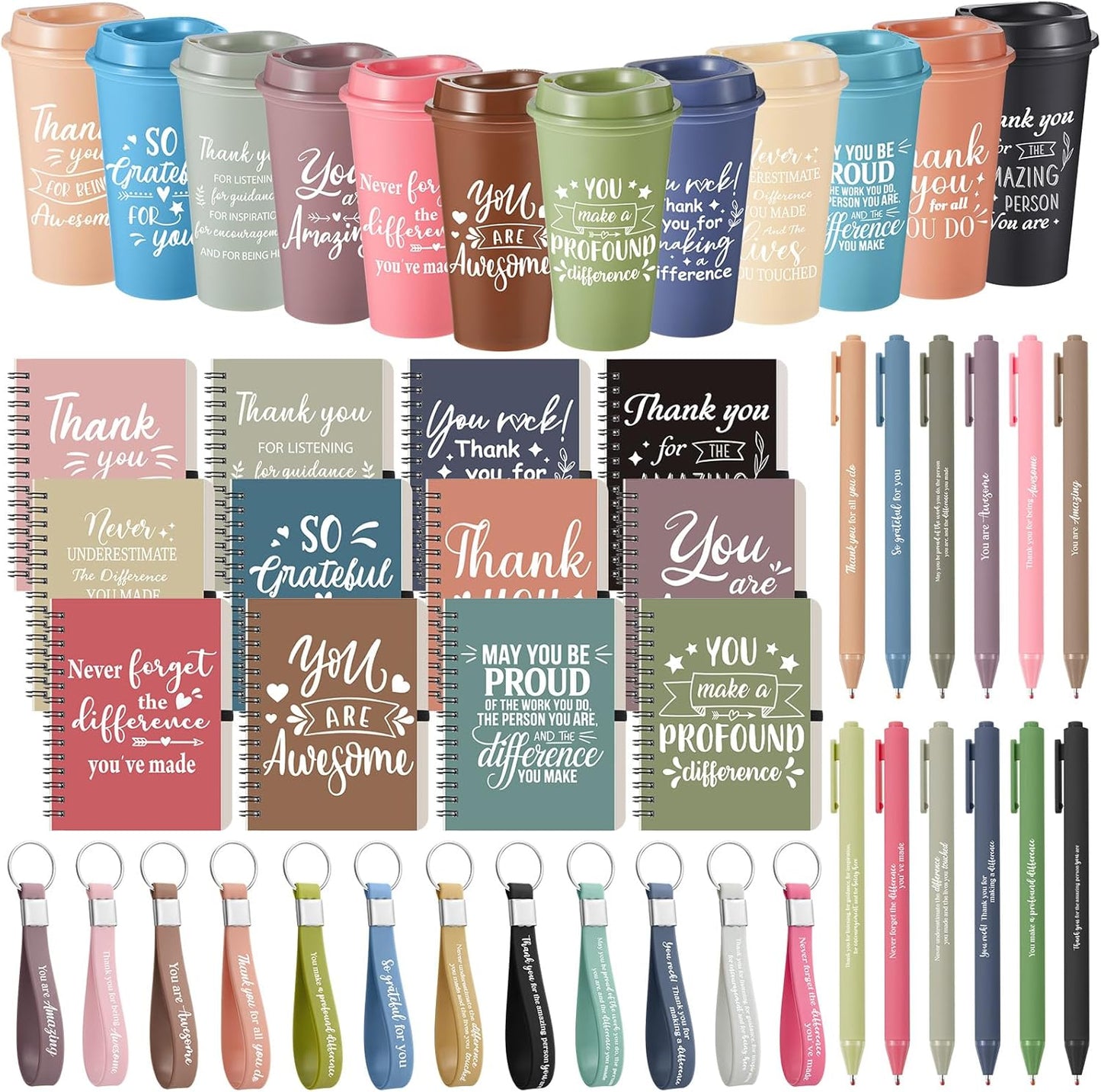 Employee Appreciation Gifts Set with Coffee Cups and Notebooks