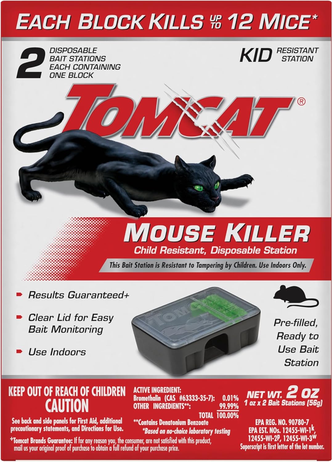 Tomcat Child Resistant Mouse Trap x2