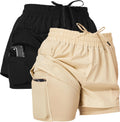 Ultra Performance Gym Shorts Women Pack of 2 - Lightweight Run Support