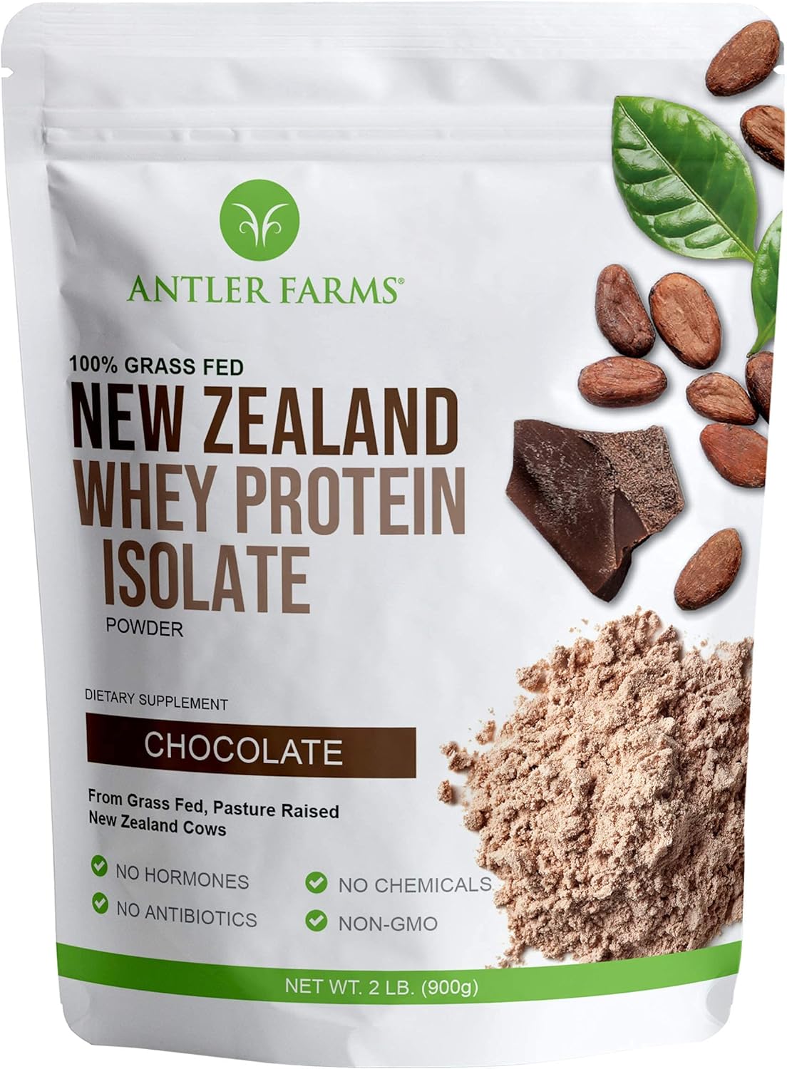 100% Grass Fed New Zealand Whey Protein Isolate - Chocolate Flavor
