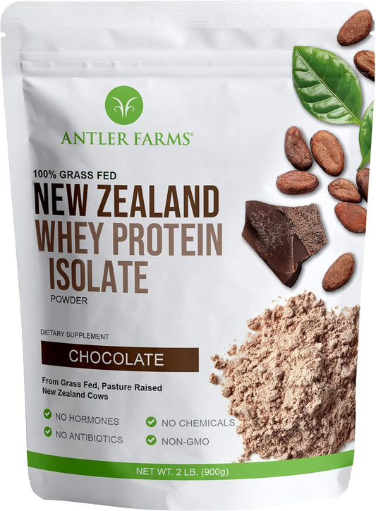 100% Grass Fed New Zealand Whey Protein Isolate - Chocolate Flavor