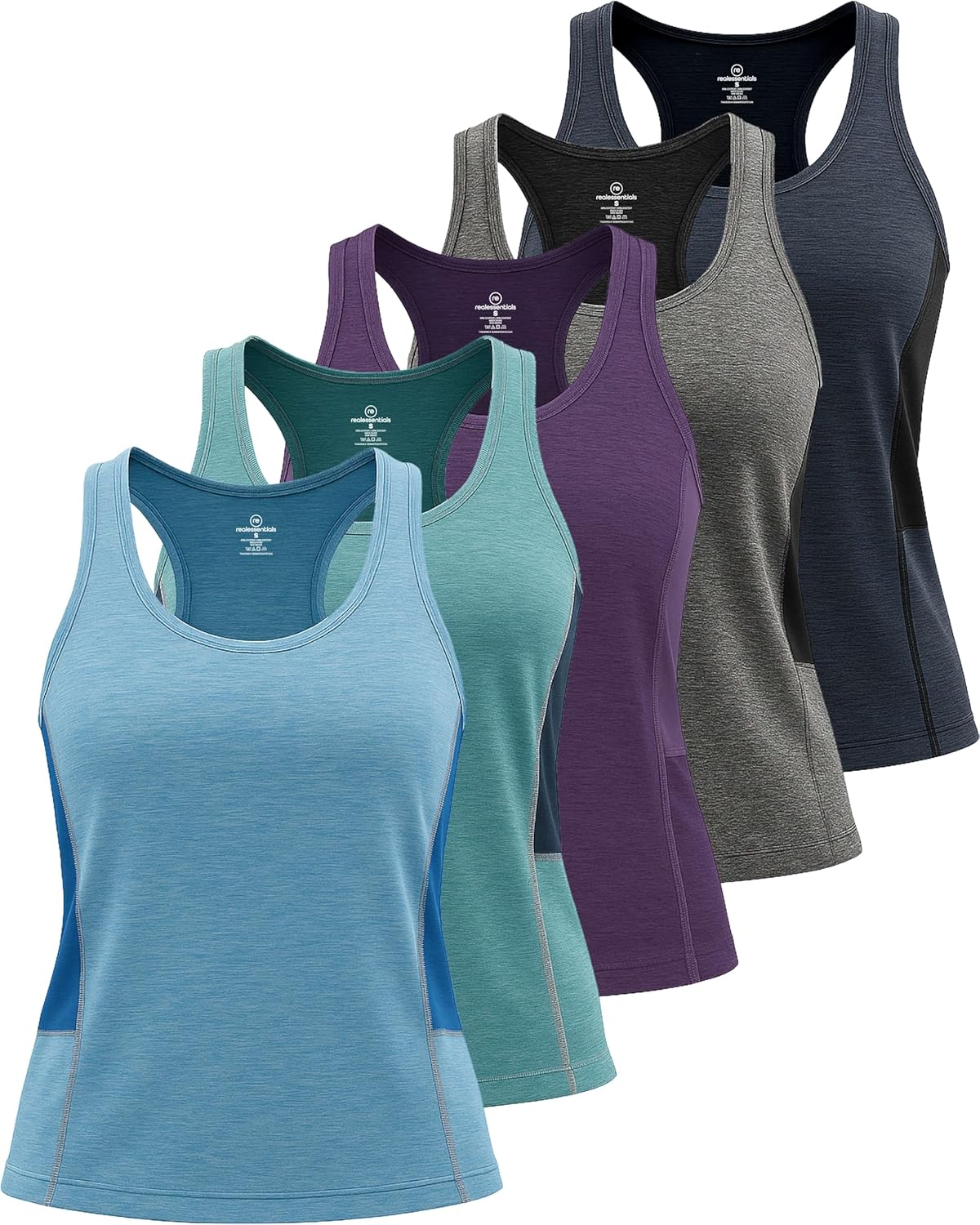 Real Essentials Women's Racerback Tank Tops for Activewear