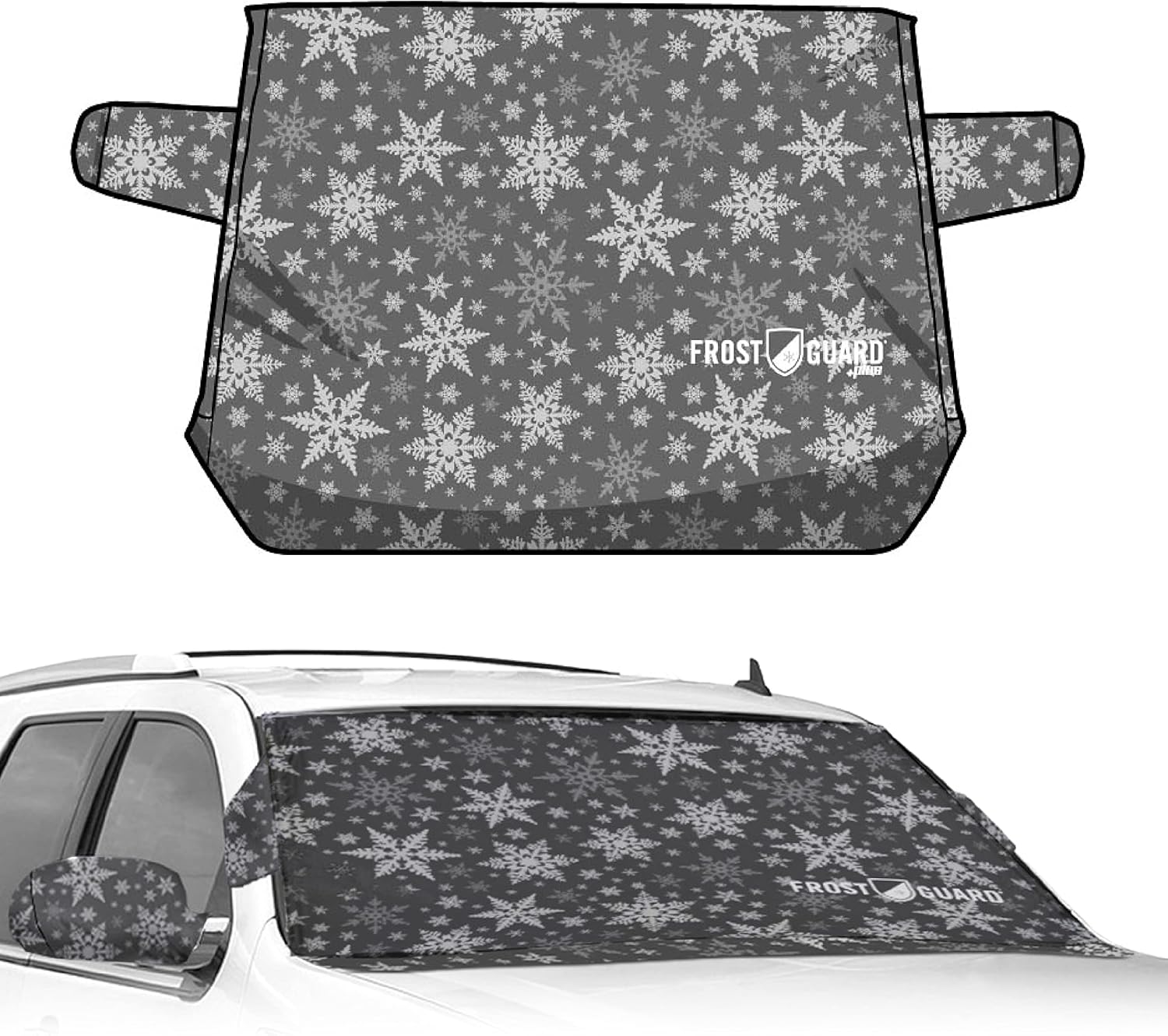 FrostGuard Plus Winter Windshield Cover for Ice and Snow XL Size