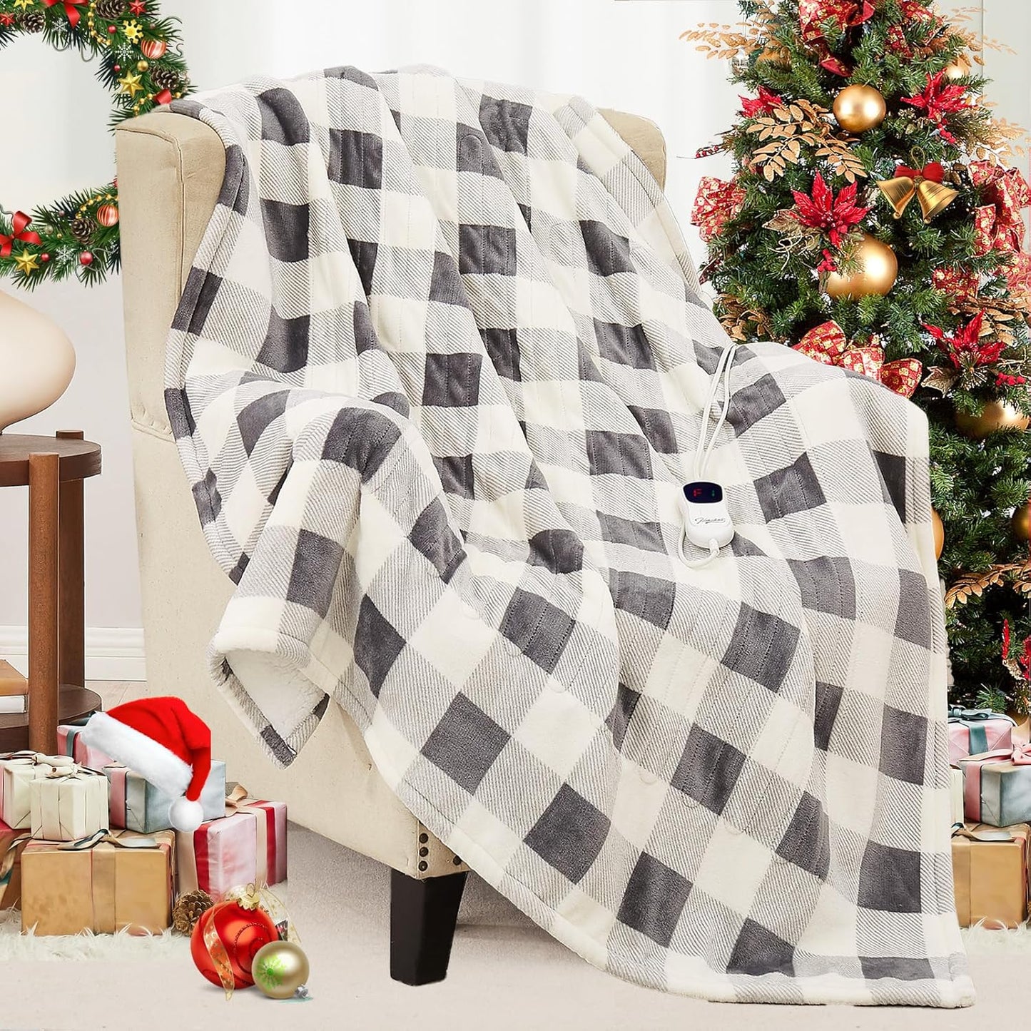 HomeMate Electric Blanket Heated Full Size for Cozy Warmth
