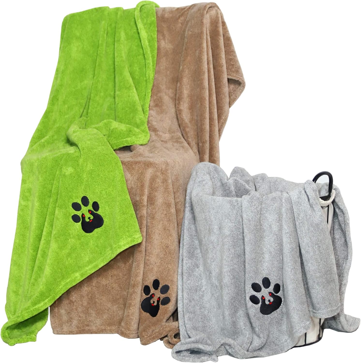 Extra Large Dog Towels for Drying Dogs - Super Absorbent Microfiber