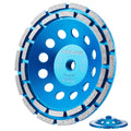 7 in Concrete Grinding Wheel 5/8-11 Threaded Arbor - Fast Coating