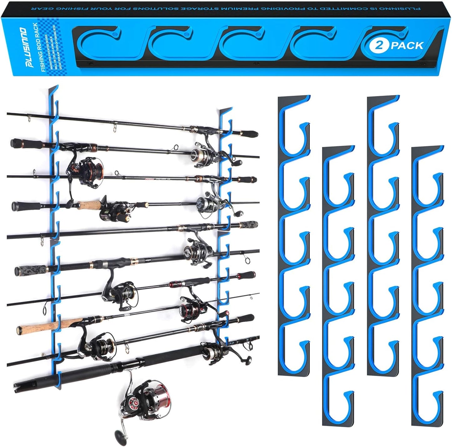 PLUSINNO H5 Aviation Aluminum Fishing Rod Holder