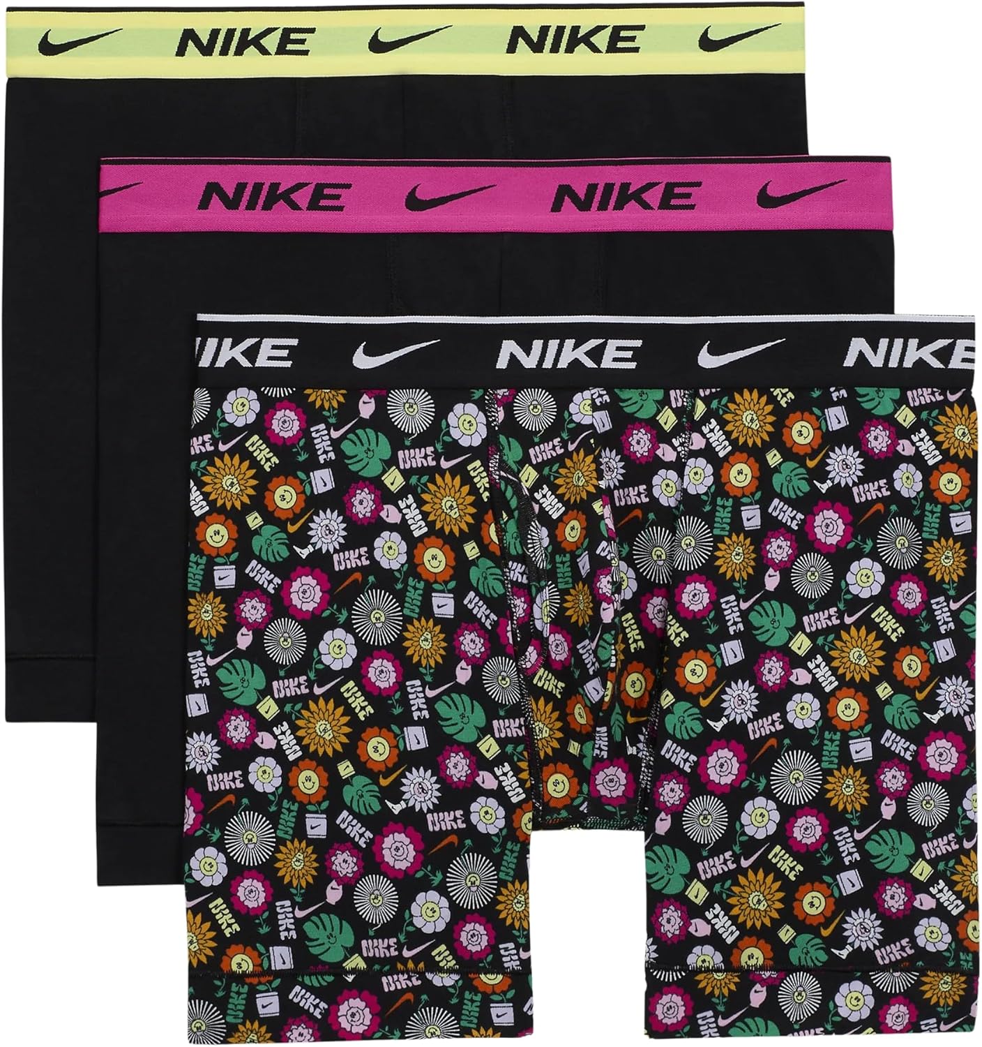 Nike Mens 3PK Dri-Fit Boxer Briefs for Ultimate Comfort