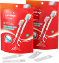 Disposable Mini Toothbrush With Double Beads and Floss Picks - Travel