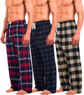 Bottoms Out Flannel Pant 3 Pack - Comfortable Warm Lounge Pants