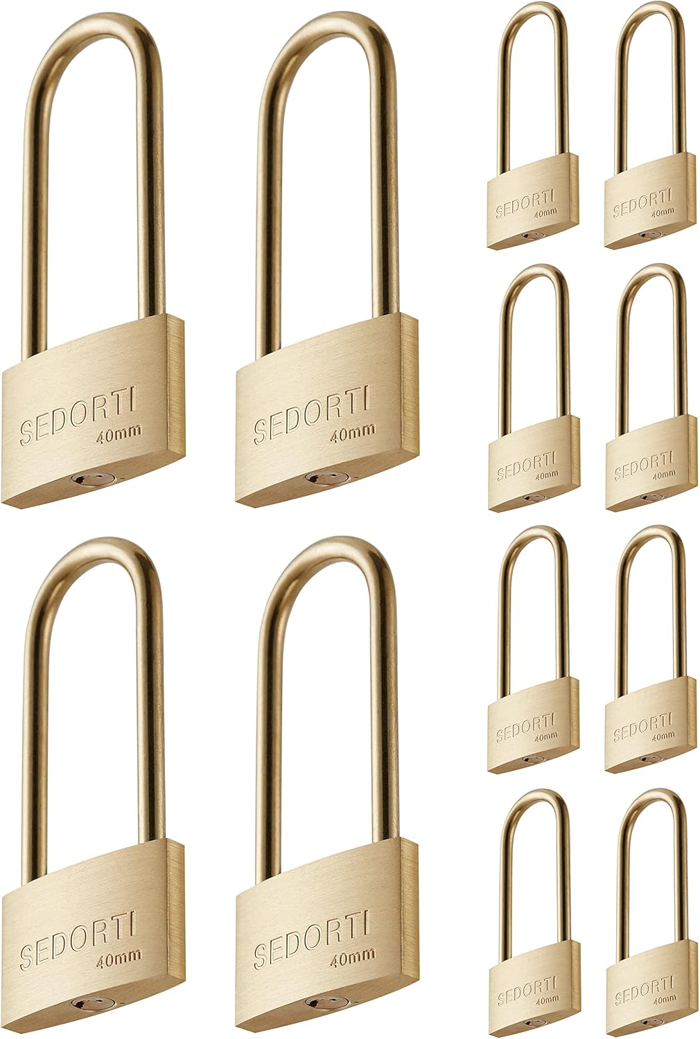 Weather Proof Lock - Keyed Alike Solid Brass Padlocks Set