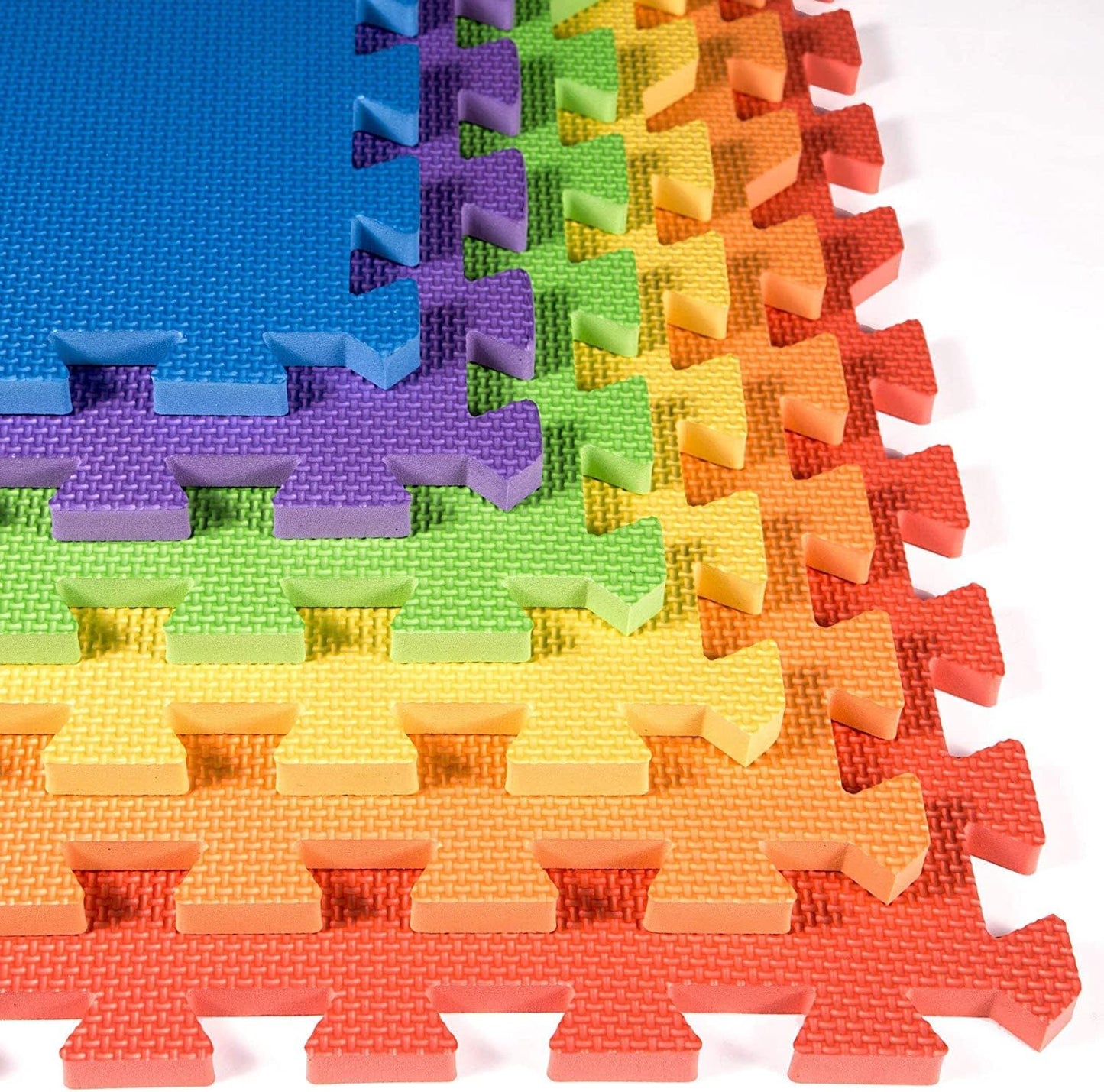 Rainbow & Natural Harmony Playmat - Safe Foam Floor Tiles