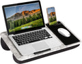 LapGear Home Office Lap Desk - White Marble - Fits Up To 15.6 Laptops - Stylish & Functional!
