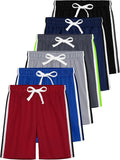 Toddler Boys Athletic Shorts 6 Pack - Quick Dry Mesh Summer Set