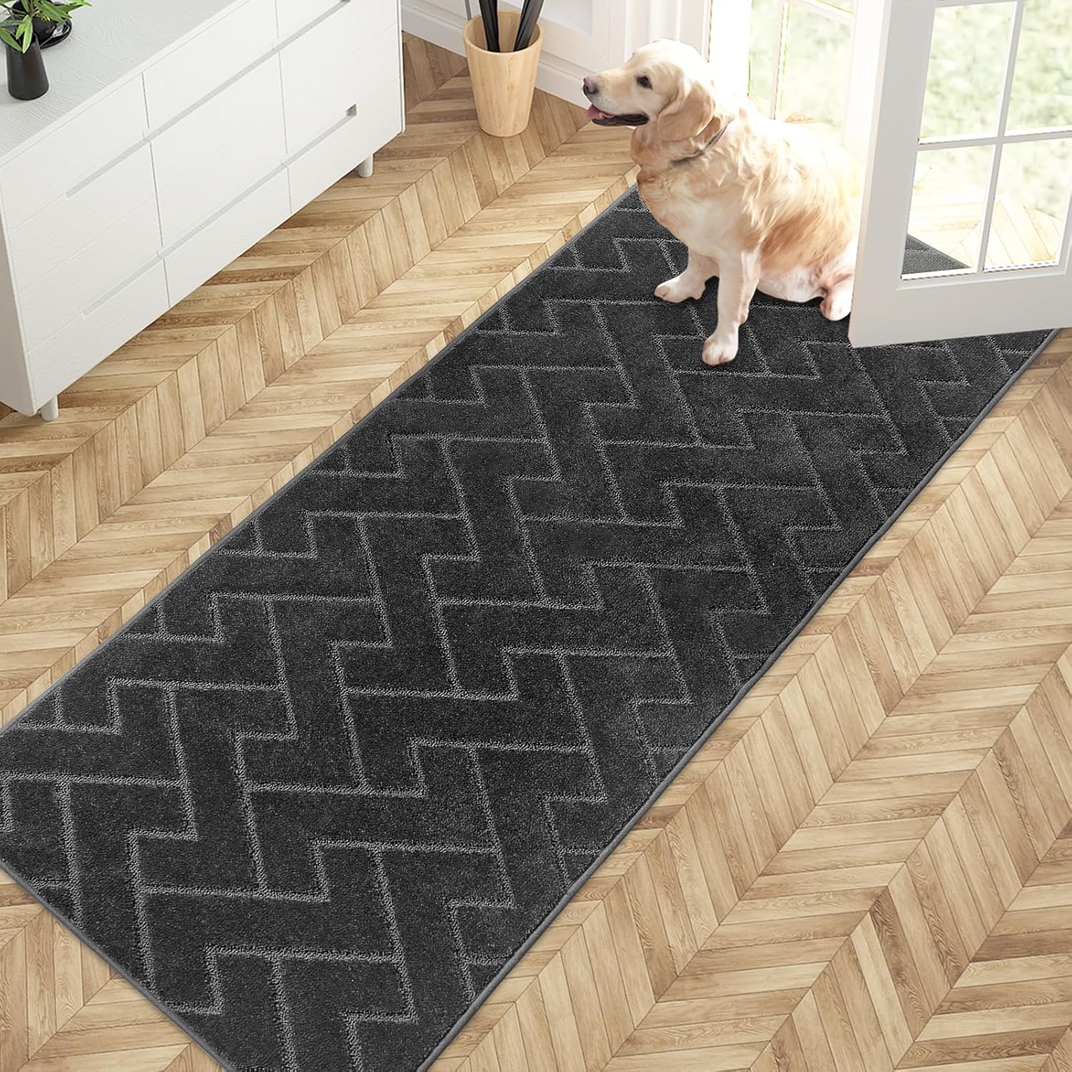 PURRUGS Dirt Trapping Door Mat 32in x 70in for All Entryways